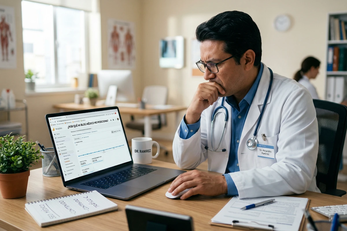 por qué mi blog médico no posiciona