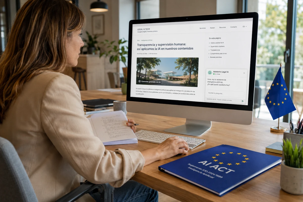 cumplimiento ai act páginas web
