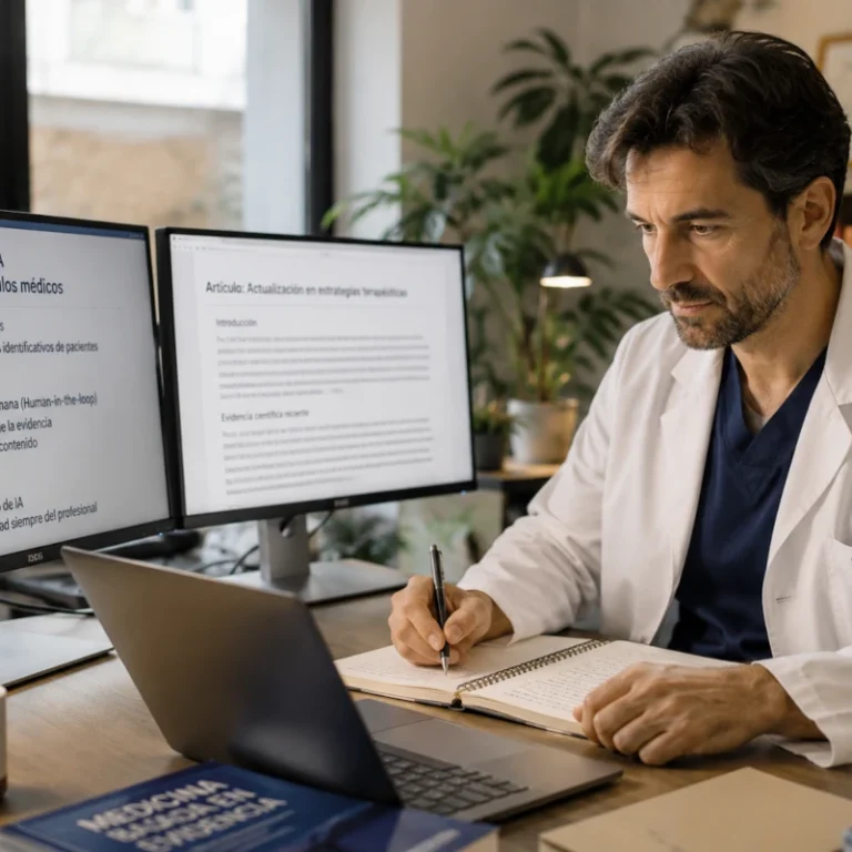 cómo puede un médico usar ia para escribir artículos